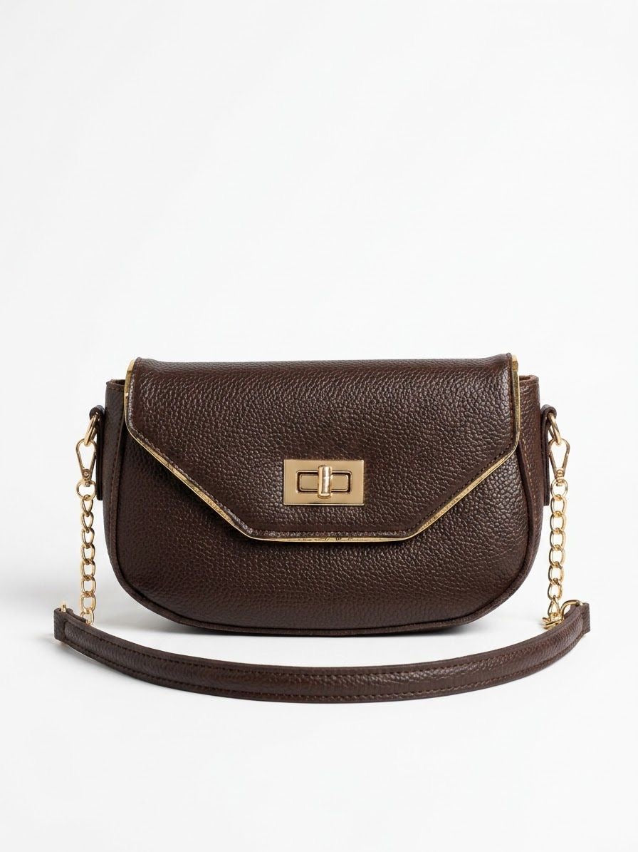 Elegant Brown Shoulder Bag