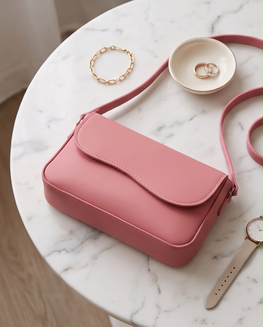Luna Classic Crossbody bag- Pink