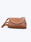 Minimal Noir Flap Crossbody Bag