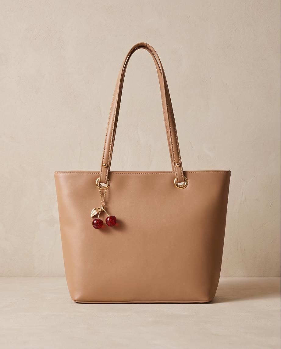 Olivia Tote Bag – Nude Beige