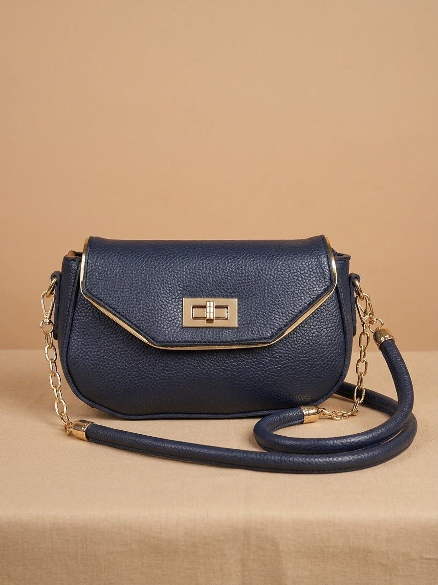 Elegant Blue Shoulder Bag
