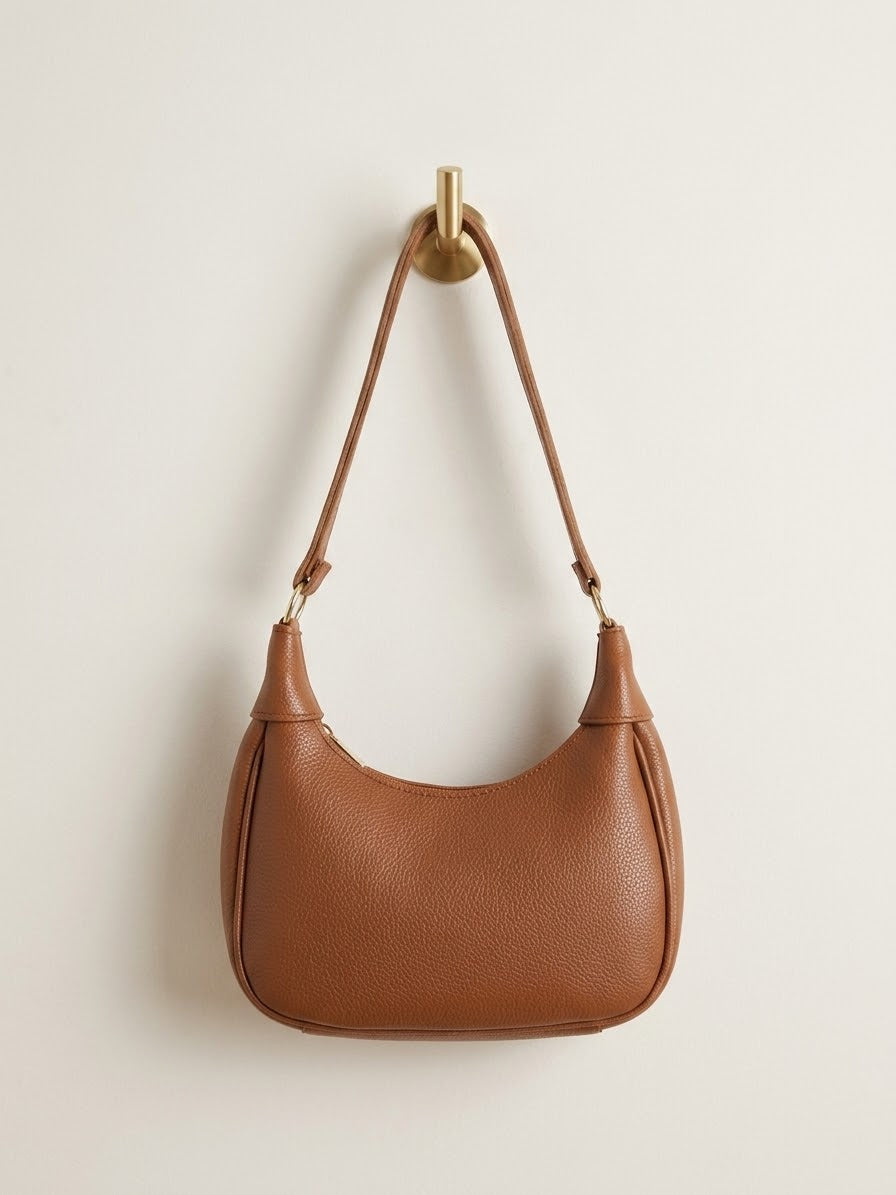Soft Curve Bag-Tan