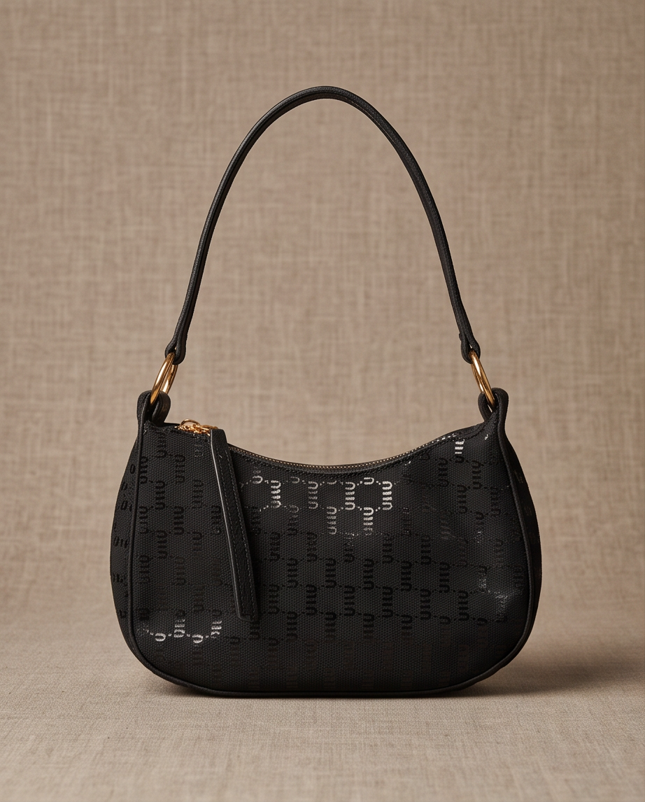 Signature Mini Shoulder Bag – Classic Black