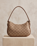 Signature Monogram Shoulder Bag – Classic Beige