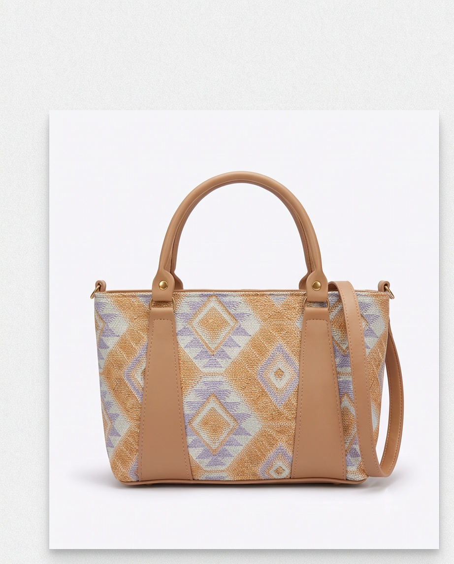 Boho Geometric Oversized Bag