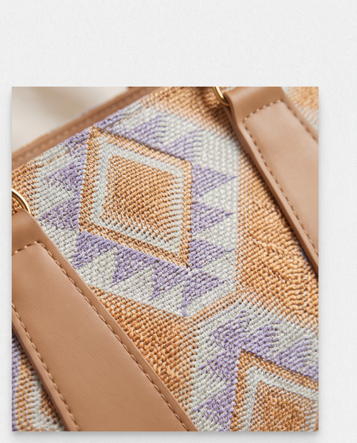 Boho Geometric Oversized Bag