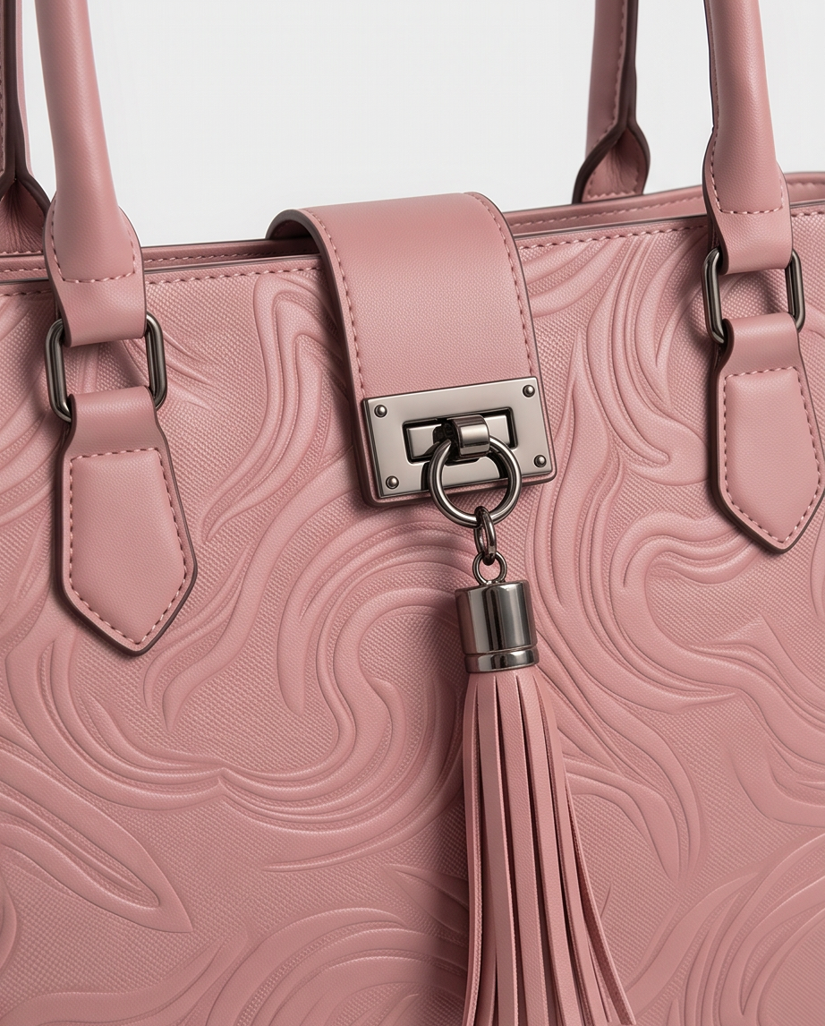 Blush Elegance Tote & Wallet Set