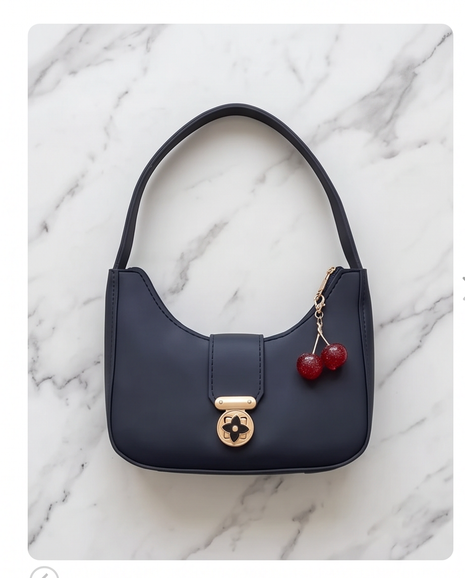 Midnight Cherry Mini Shoulder Bag