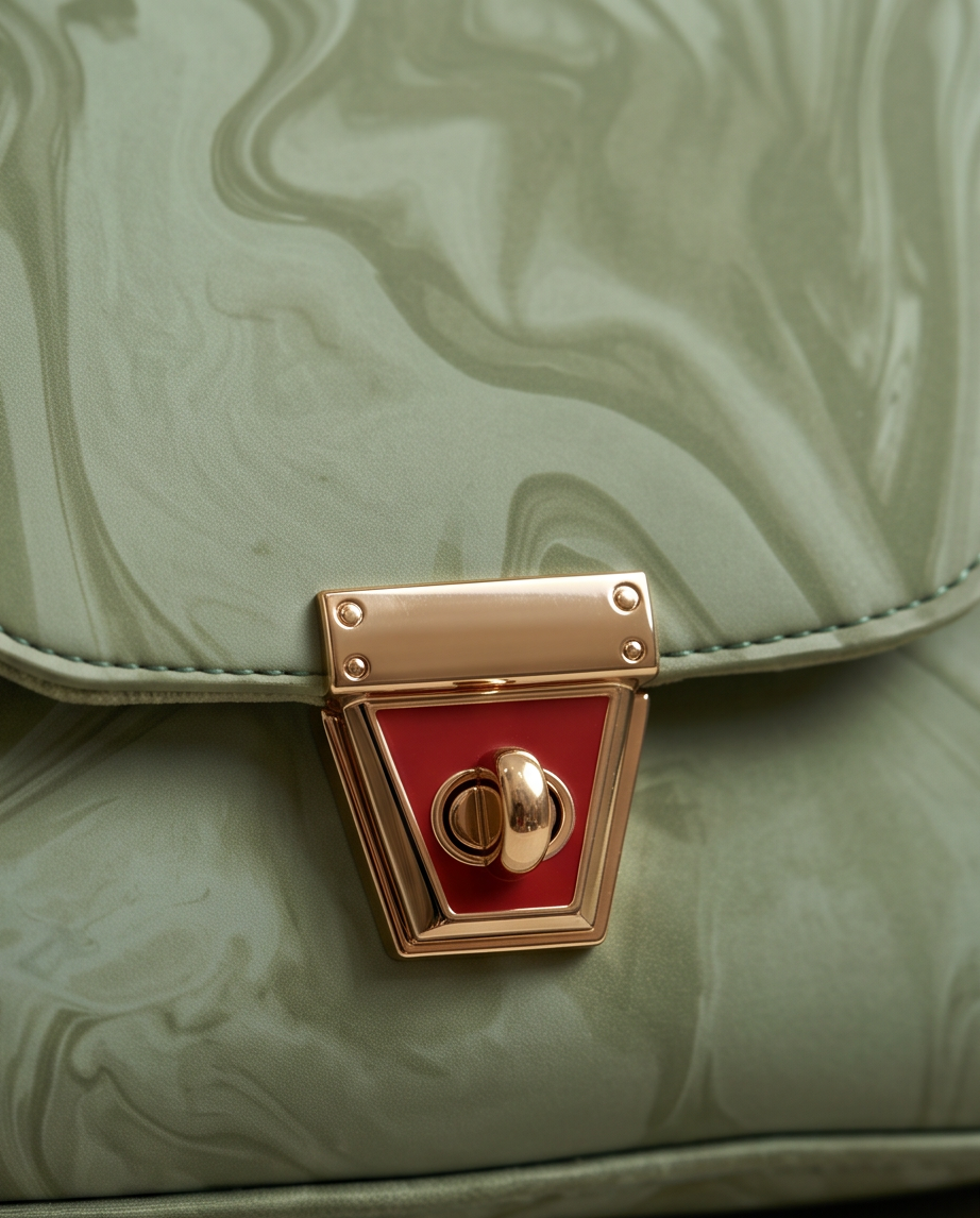 Marble Swirl Crossbody Bag -GREEN
