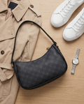 Classic Monogram Shoulder Bag – Black