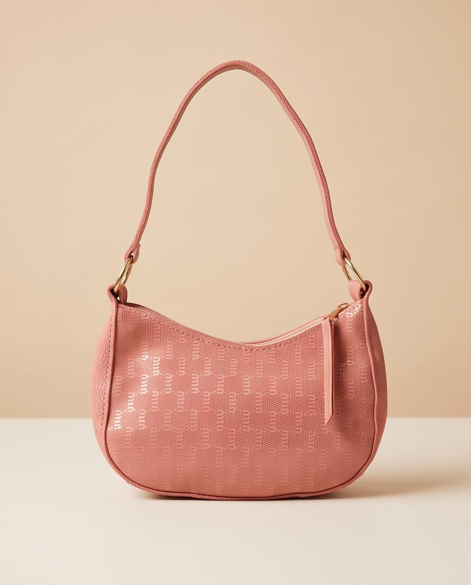 Signature Mini Shoulder Bag – Blush Pink