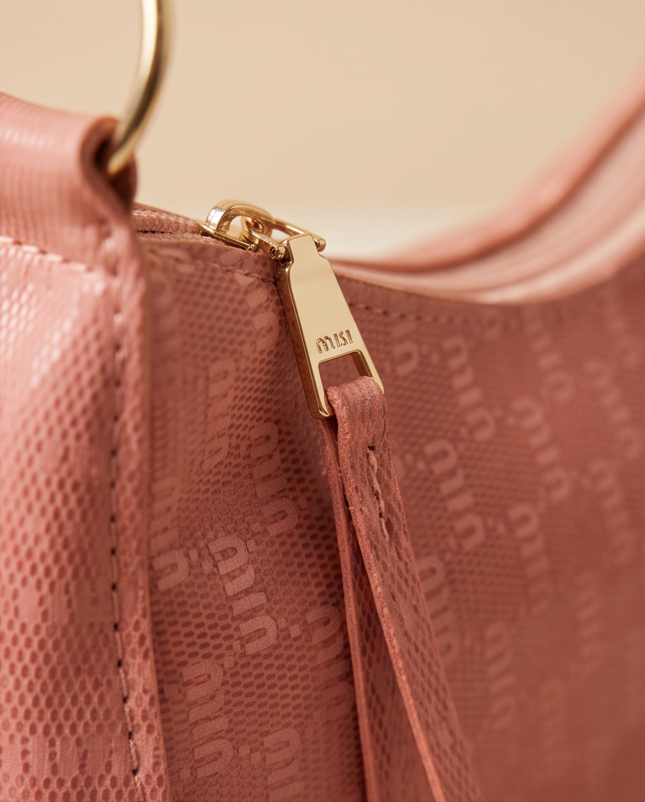 Signature Mini Shoulder Bag – Blush Pink