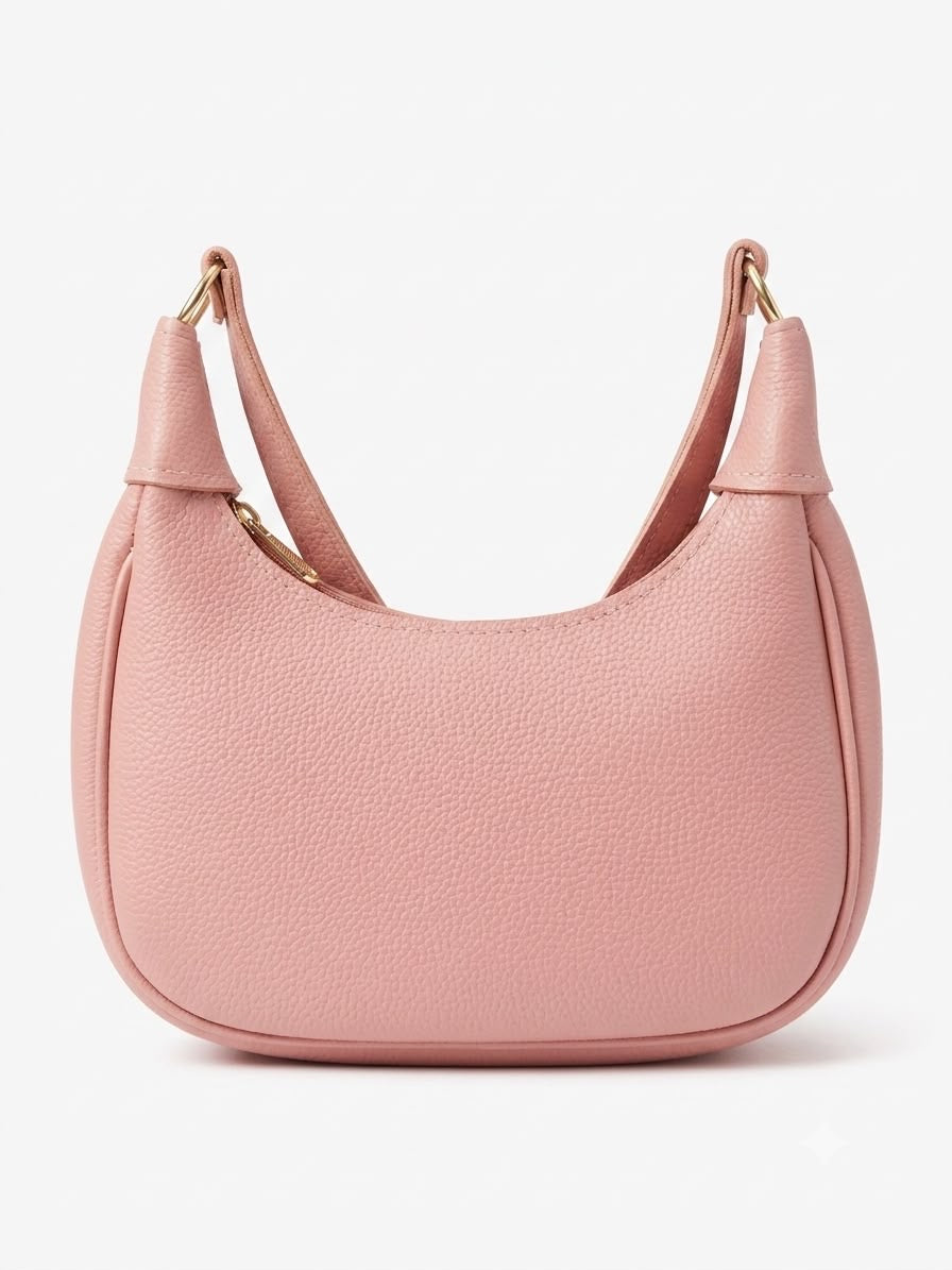 Soft Curve Shoulder Bag- PINK